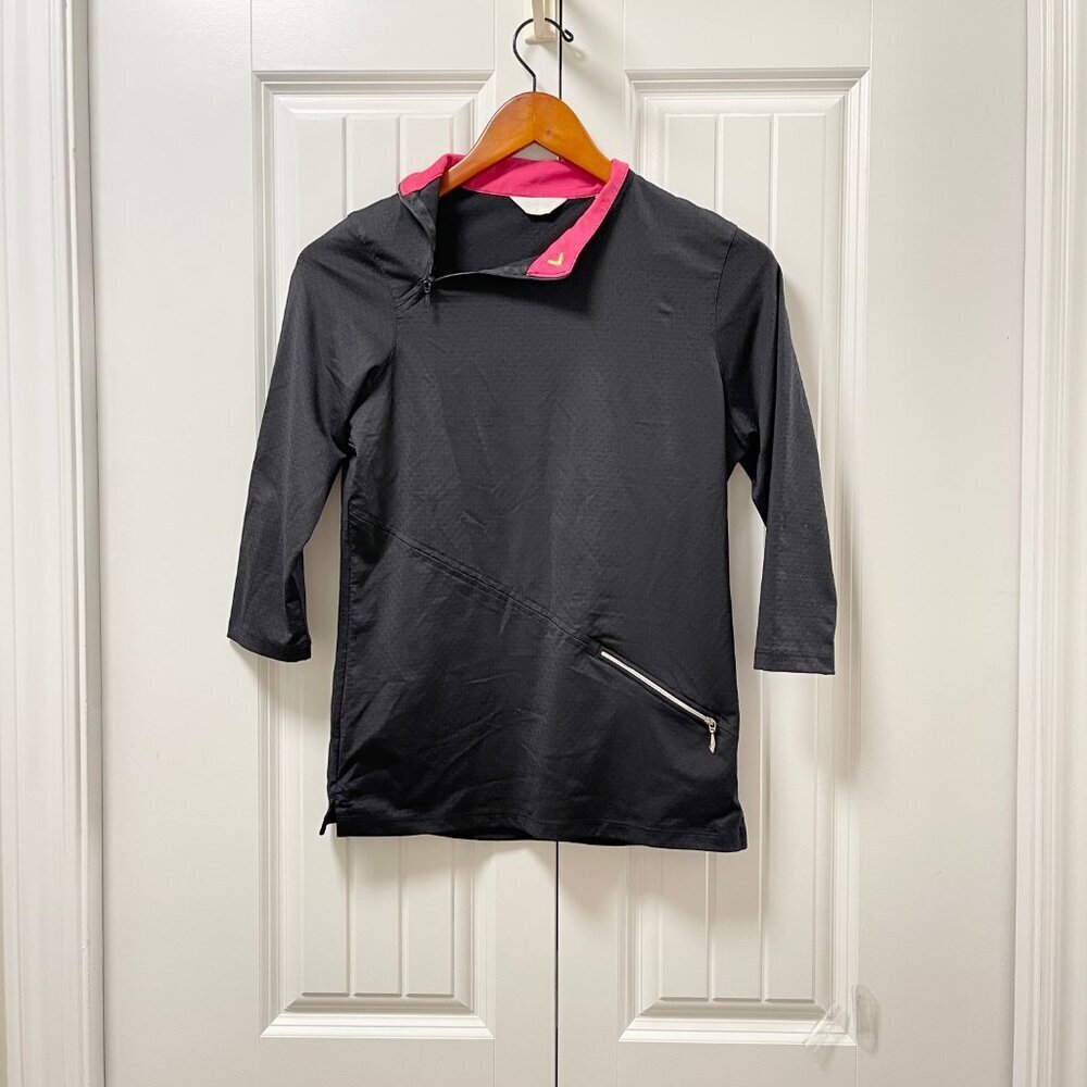 Callaway 3/4 Sleeve Black Pullover - S